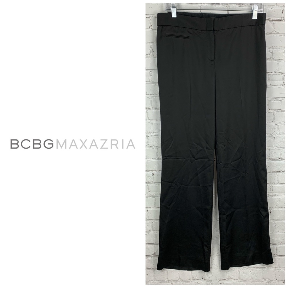 BCBGMaxAzria Shiny Wide Leg Pants